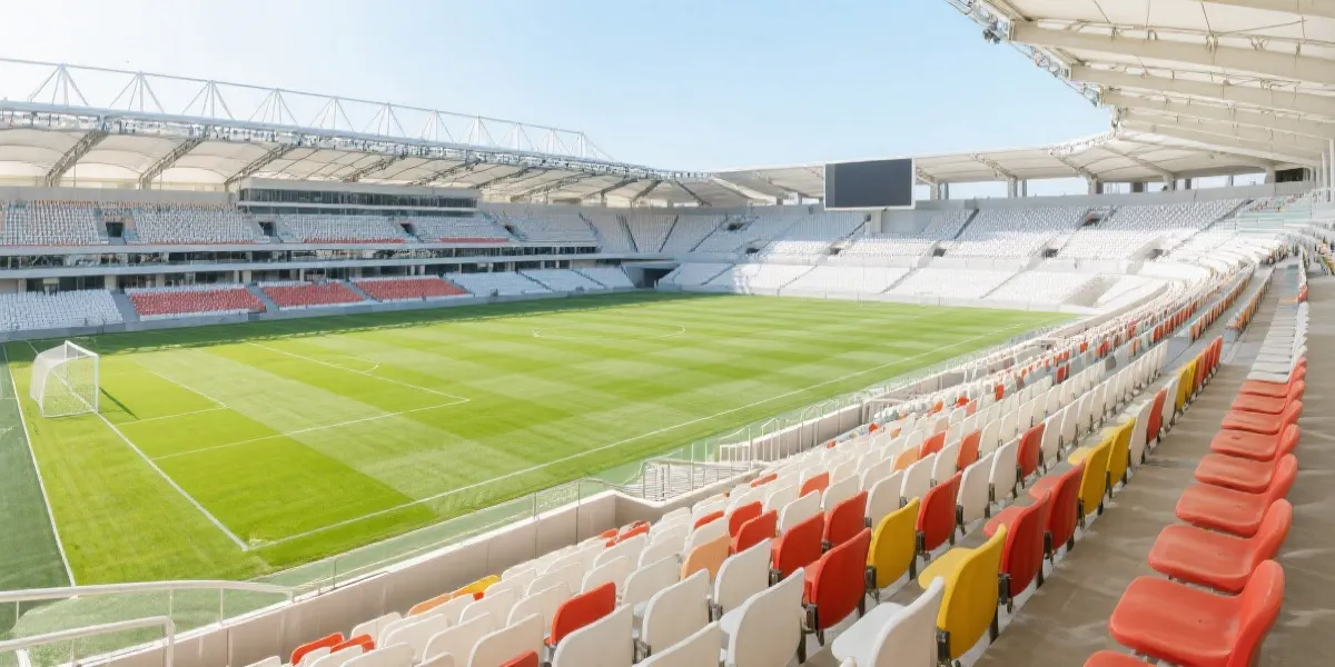 世界杯赛程与球场氛围示意图