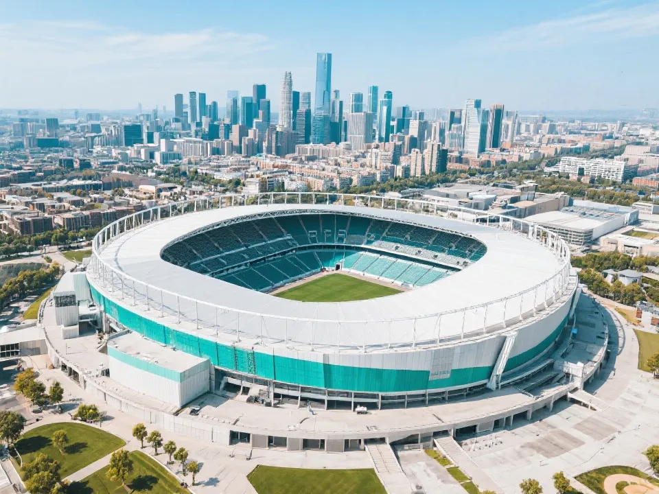 美国达拉斯城市与球场示意图